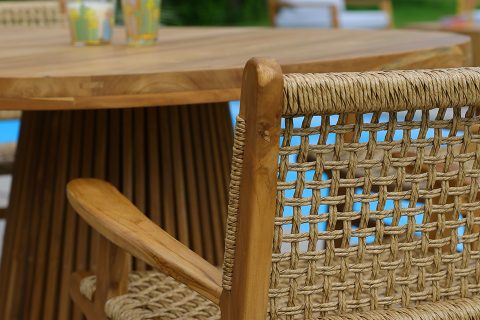 Ubud dining set - bartafel met barkrukken